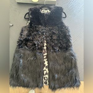 Thrifted Faux Fur Vest
